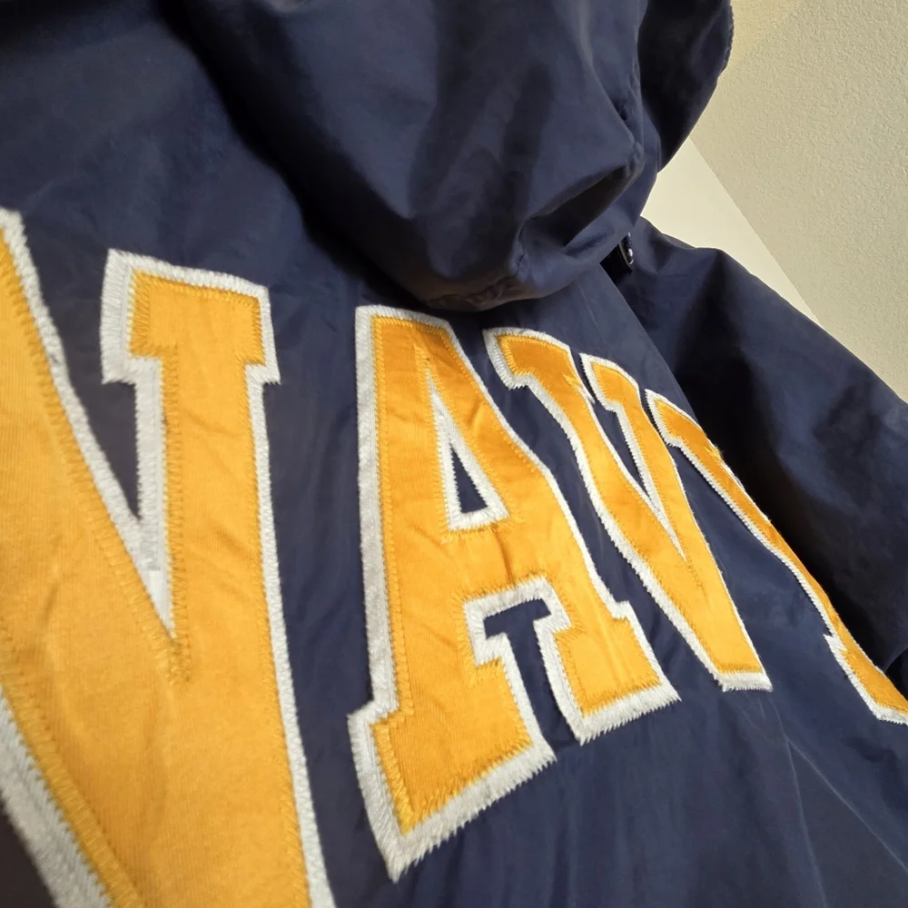 Vintage Navy Midshipman Gear For Sports Blue Military Vintage Jacket XL